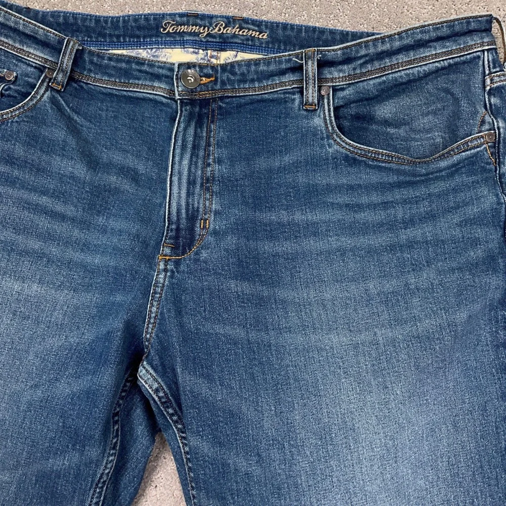 Tommy Bahama Jeans Mens 46W 32L Blue Straight Leg‎ ST124537